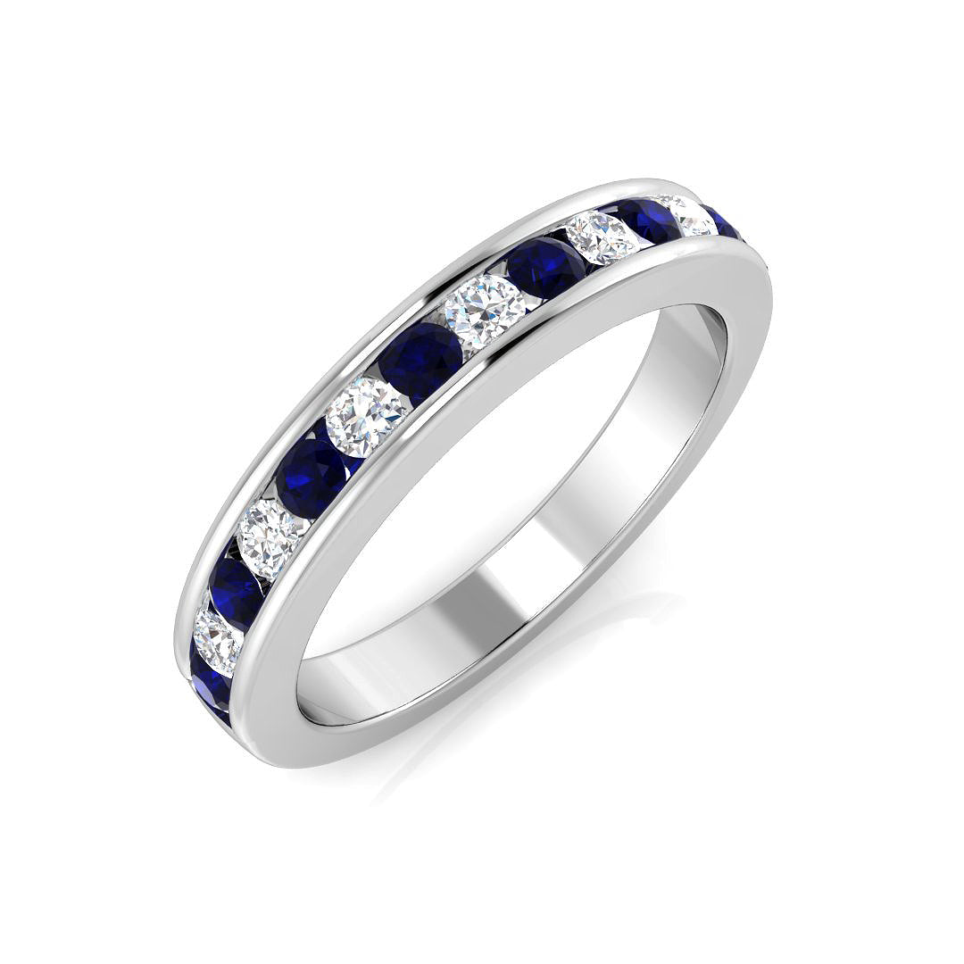 Half Eternity Diamond Ring 0.16ct–0.84ct – BJR0131~BS – 18k White Gold