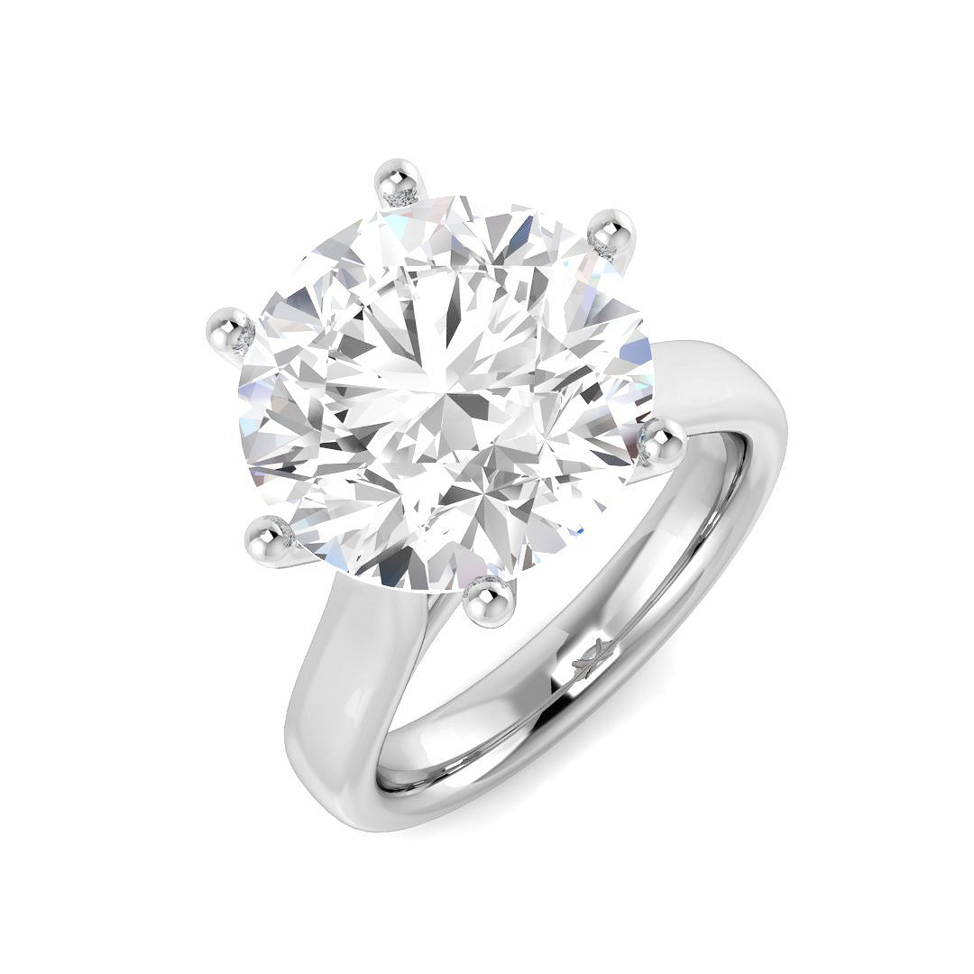Engagement Lab-Grown Diamond Ring 5.0ct–5.04ct – SR5005 – 18k White Gold