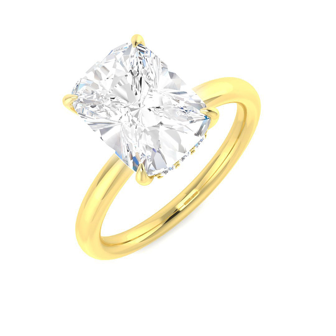 Engagement Lab-Grown Diamond Ring 3.15ct–3.17ct – SR5851 – 18k Yellow Gold