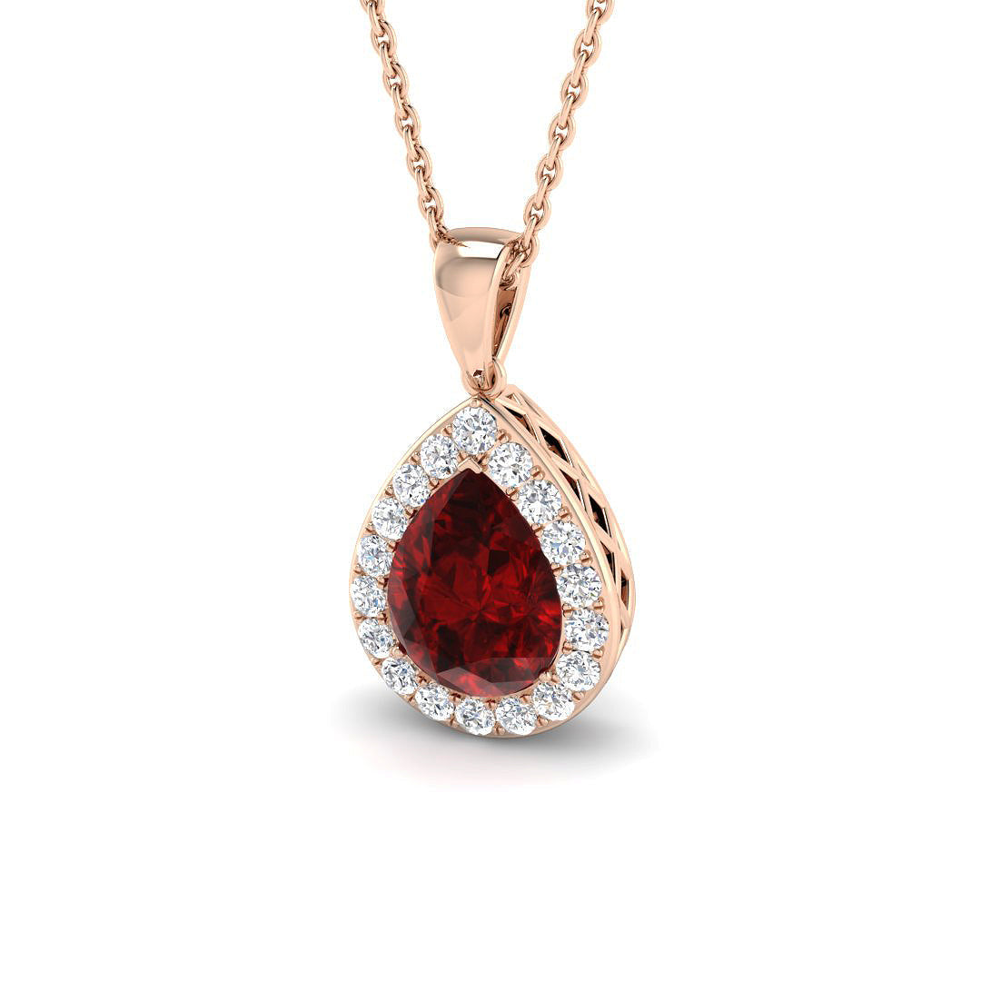 Ruby Diamond Ring 1.67ct–4.77ct – SP4458~RY – 18k Rose Gold