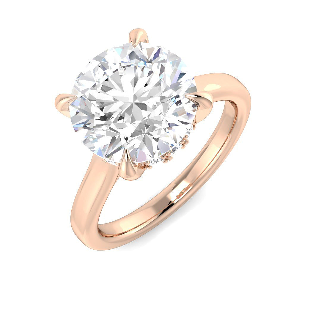 Engagement Lab-Grown Diamond Ring 4.22ct – SR5593 – 18k Rose Gold