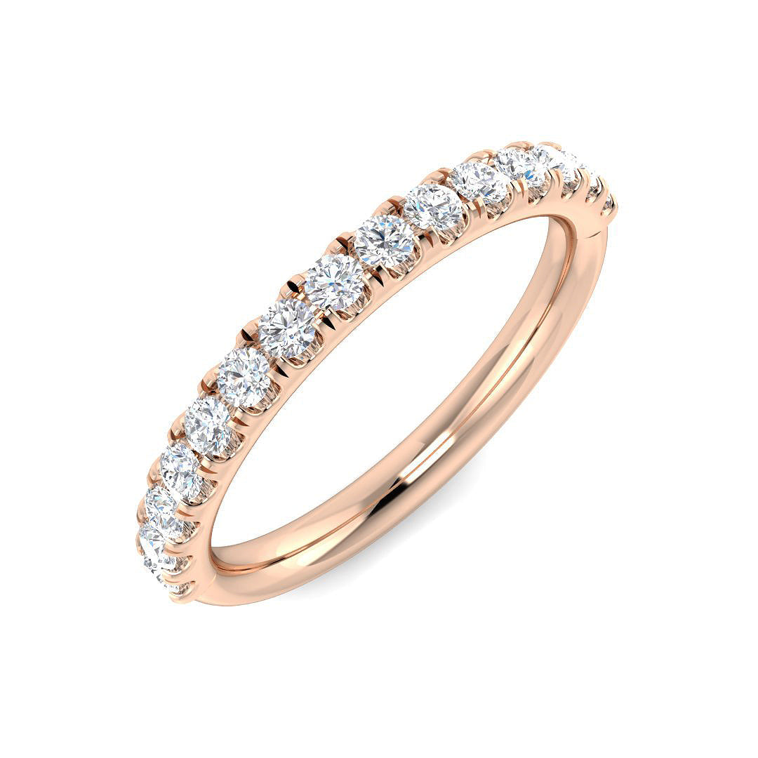 Half Eternity Diamond Ring 0.52ct – SR6213 – 18k Rose Gold