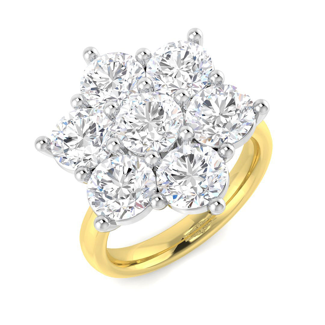 Multi Stone Diamond Ring 0.22ct–4.79ct – SL8523 – 18k Yellow Gold