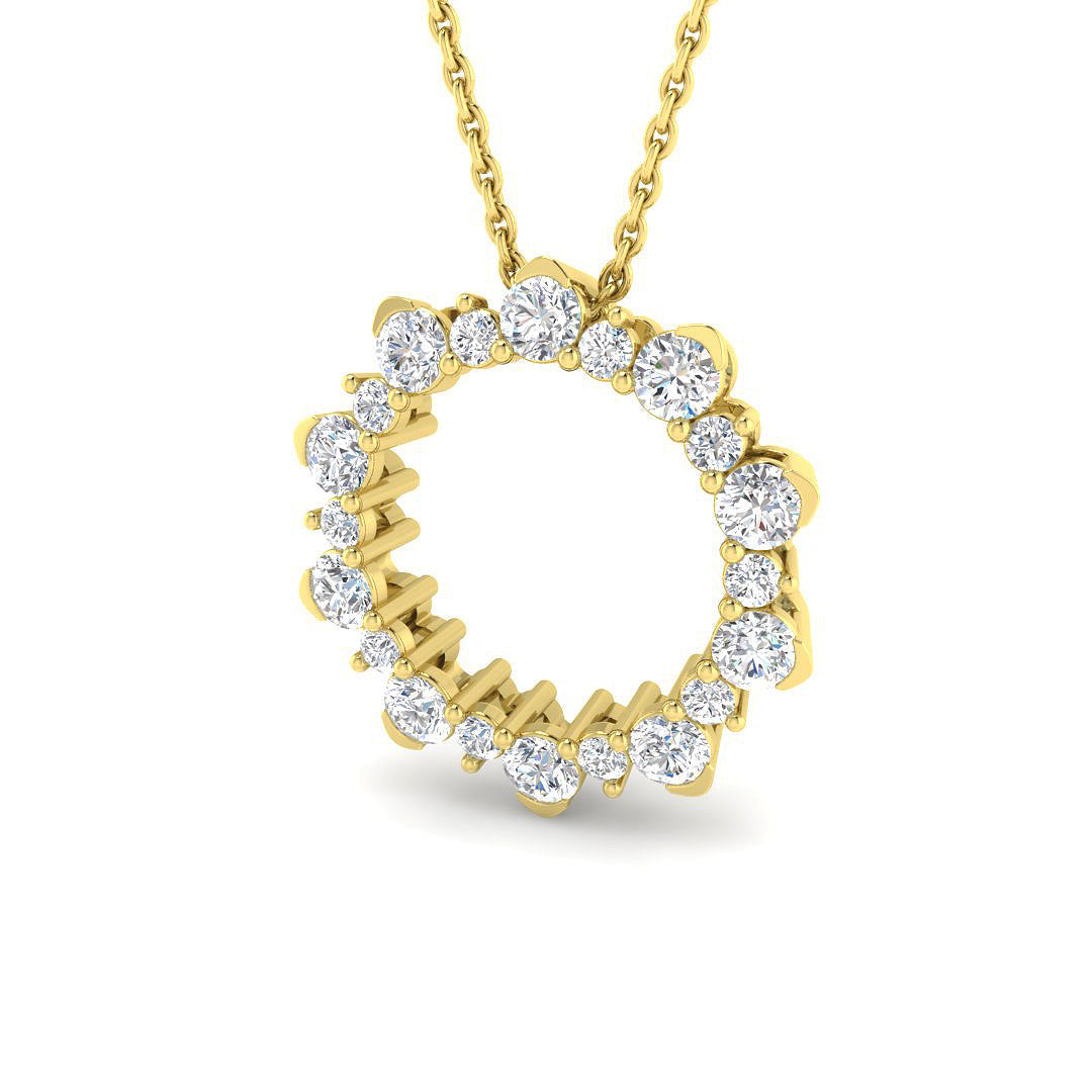 Circle of Life Diamond Ring 0.94ct – SP6225 – 18k Yellow Gold