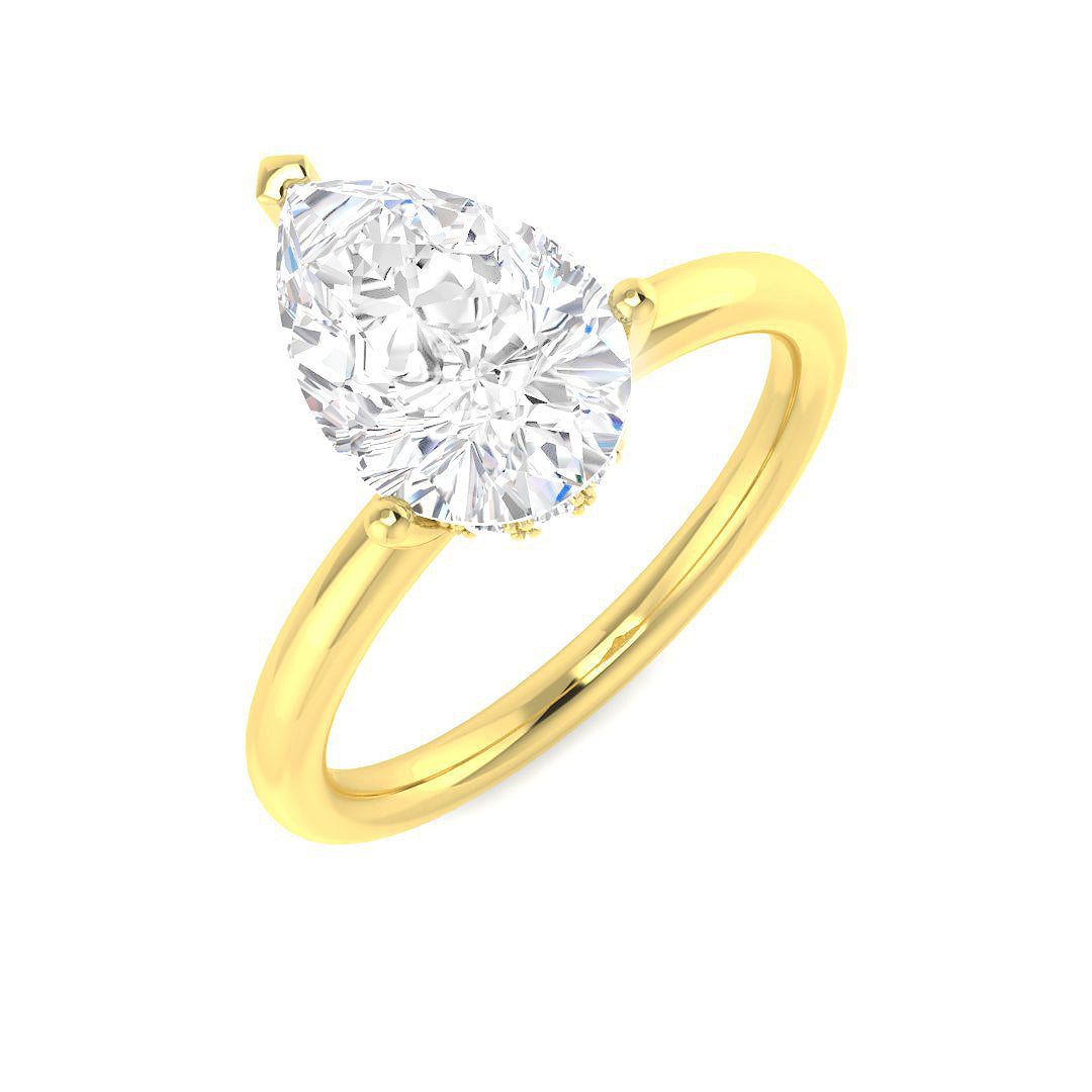 Engagement Lab-Grown Diamond Ring 2.15ct–2.18ct – SR5858 – 18k Yellow Gold