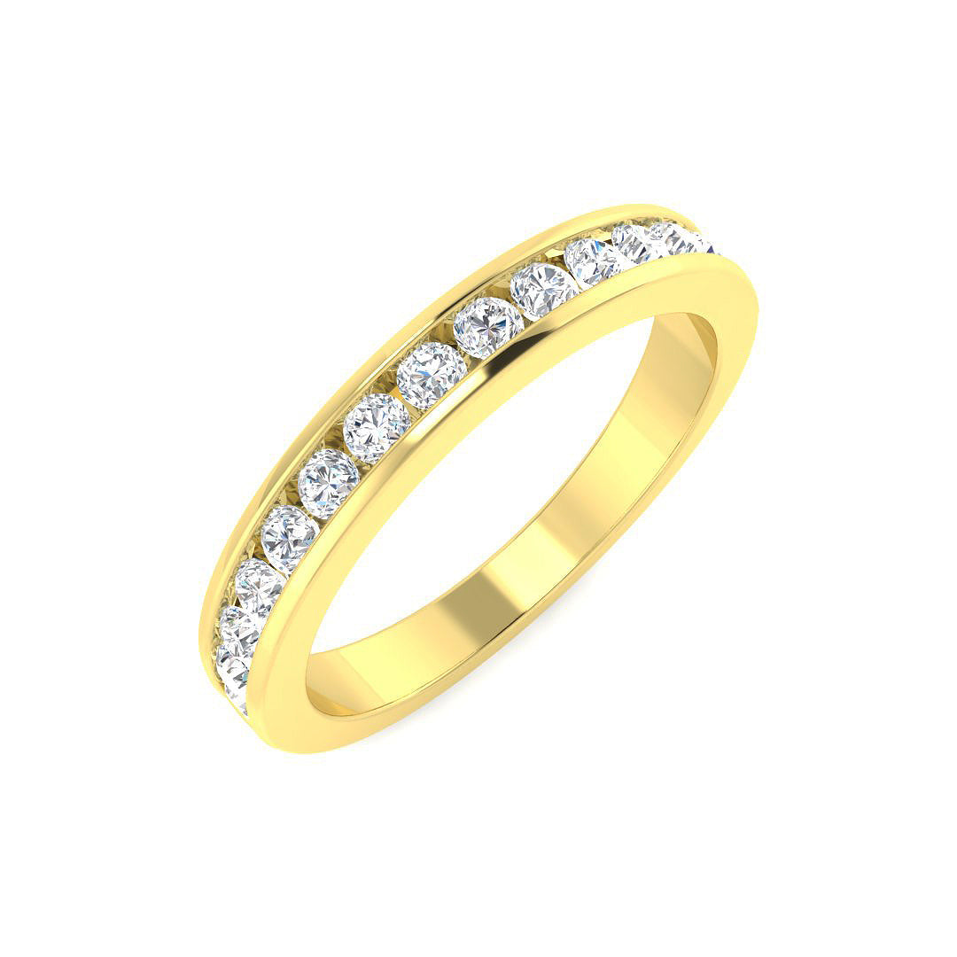 Half Eternity Diamond Ring 0.44ct–2.05ct – SR7946 – 18k Yellow Gold