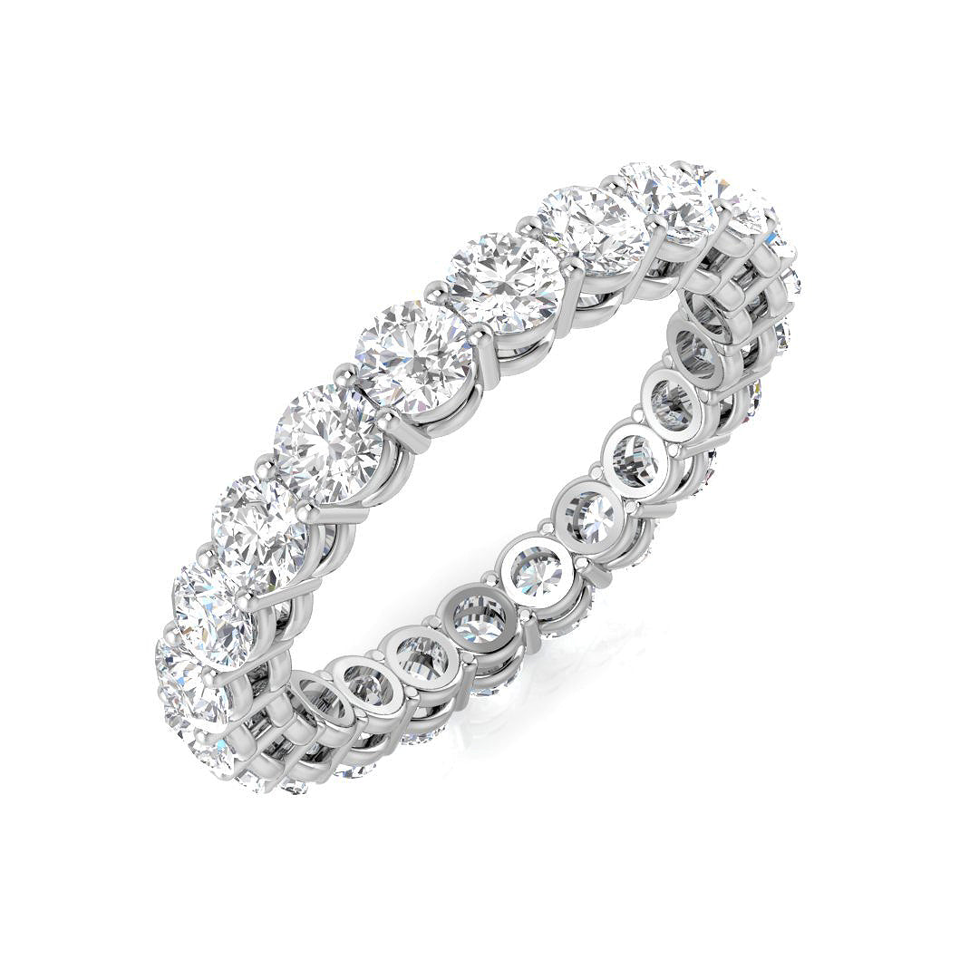 Full Eternity Diamond Ring 2.52ct–4.84ct – SR4564 – 18k White Gold