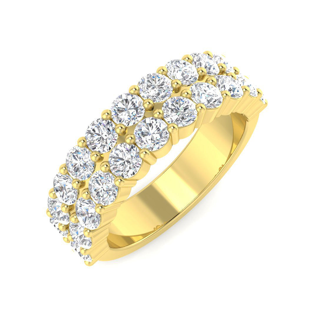 Half Eternity Diamond Ring 0.64ct–1.98ct – SR5522 – 18k Yellow Gold
