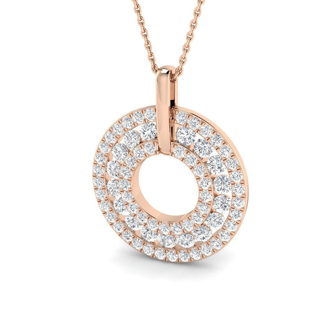 Circle of Life Diamond Ring 0.8ct–1.82ct – SP6863 – 18k Rose Gold