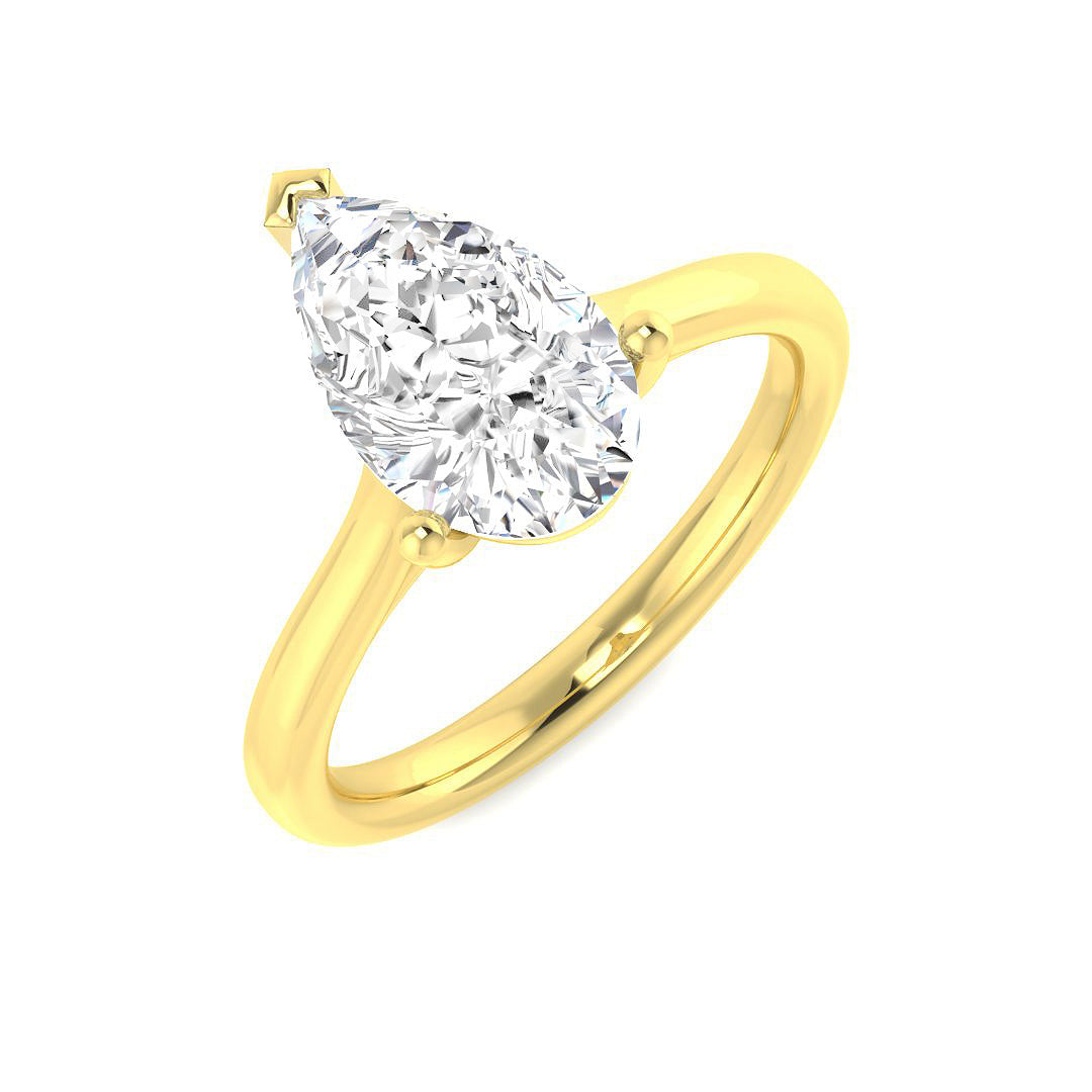 Engagement Lab-Grown Diamond Ring 1.52ct – SR5150 – 18k Yellow Gold