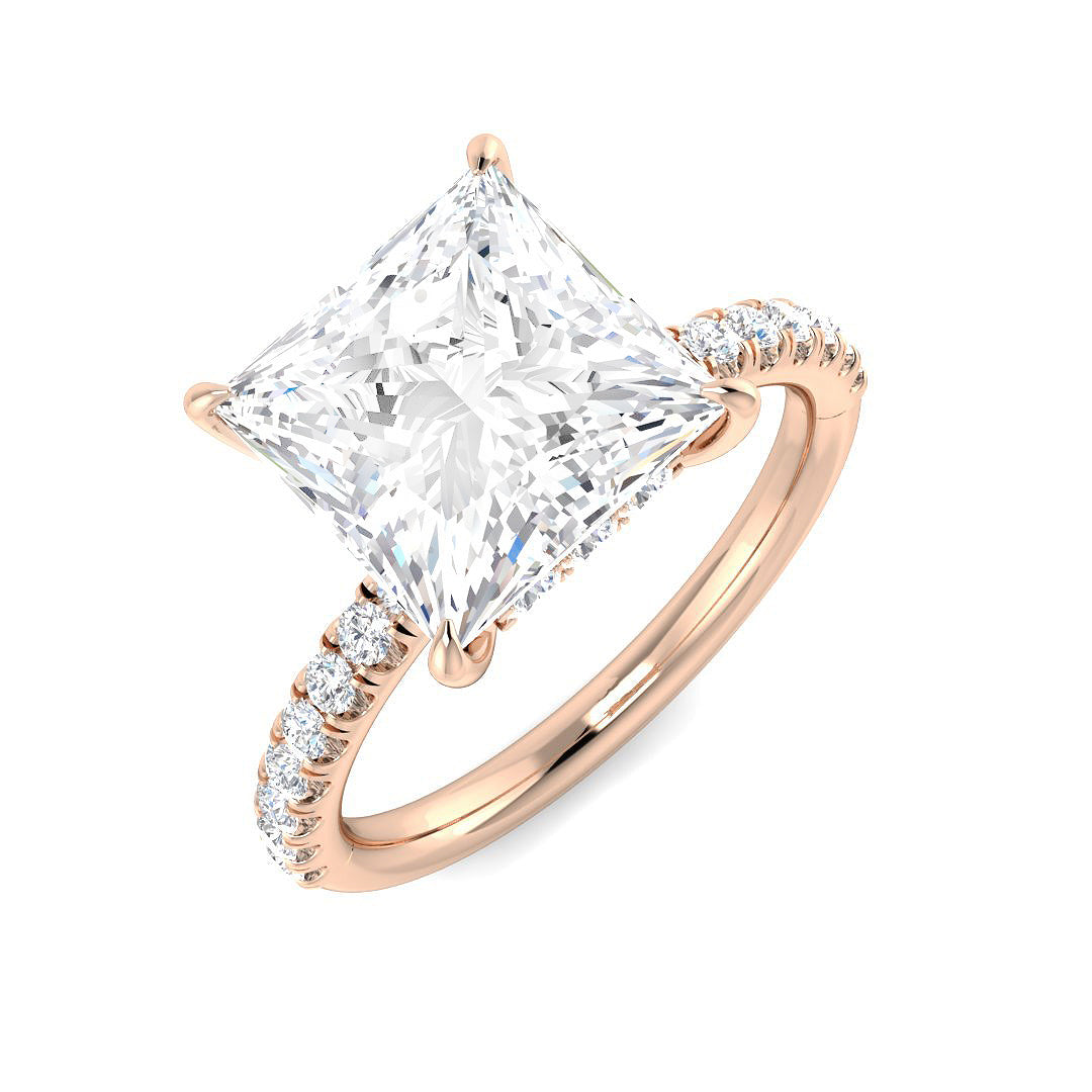 Engagement Lab-Grown Diamond Ring 1.26ct–5.49ct – SR5803 – 18k Rose Gold