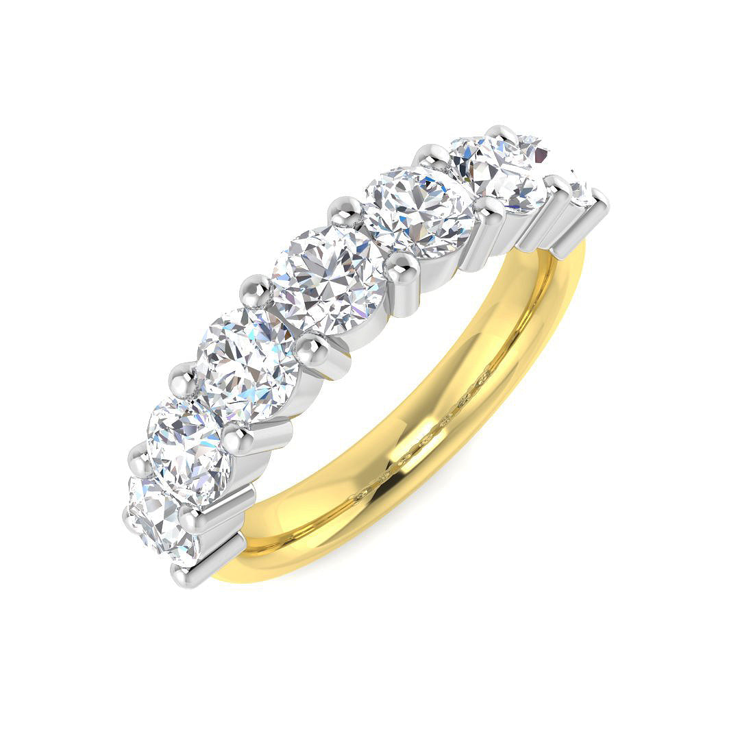 Multi Stone Diamond Ring 0.37ct–2.02ct – SR542 – 18k Yellow Gold