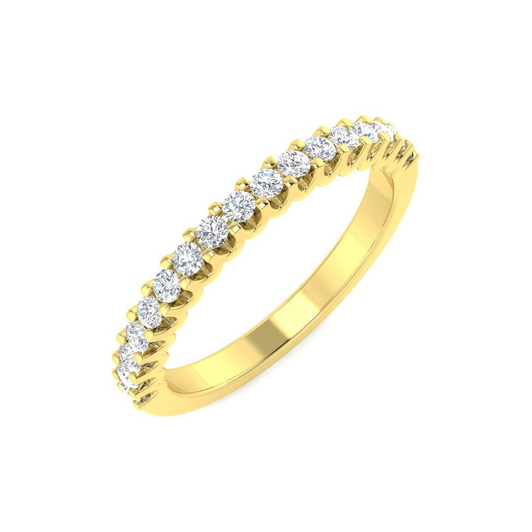 Half Eternity Diamond Ring 0.33ct–1.02ct – SR3728 – 18k Yellow Gold