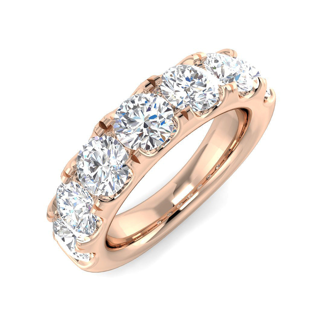 Half Eternity Diamond Ring 0.25ct–3.51ct – SR5496 – 18k Rose Gold