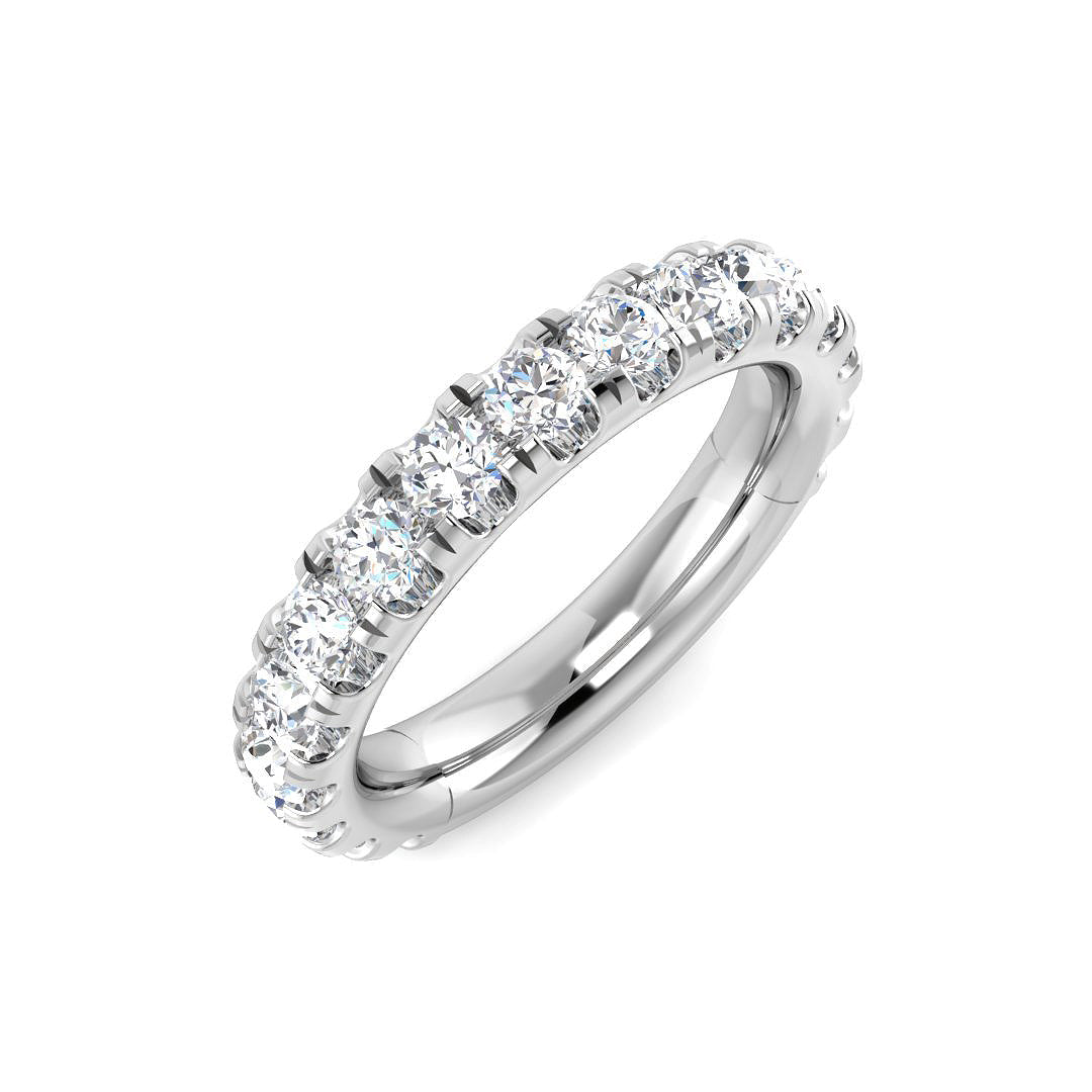 Half Eternity Diamond Ring 0.59ct–1.47ct – SR3209 – 18k White Gold
