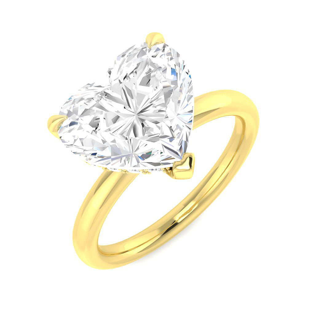 Engagement Lab-Grown Diamond Ring 4.23ct – SR6157 – 18k Yellow Gold