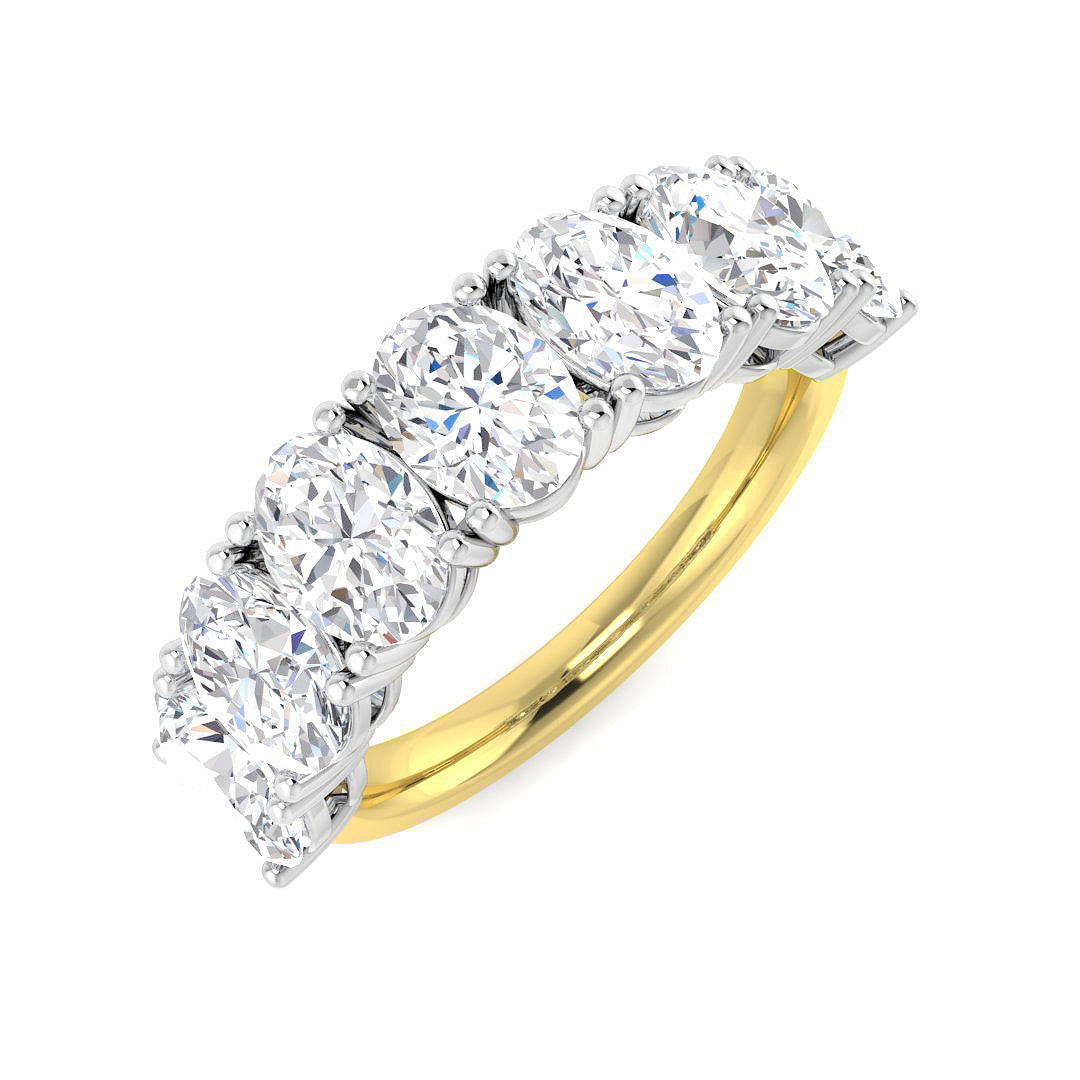 Multi Stone Diamond Ring 3.51ct–3.72ct – SR6166 – 18k Yellow Gold