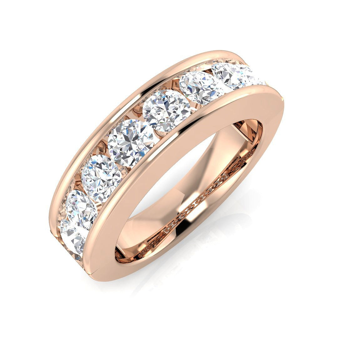 Half Eternity Diamond Ring 0.14ct–1.53ct – SR2193 – 18k Rose Gold