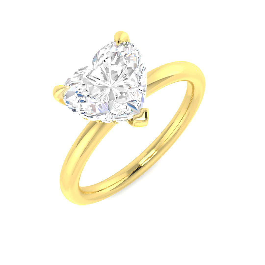 Engagement Lab-Grown Diamond Ring 2.14ct–2.17ct – SR6096 – 18k Yellow Gold