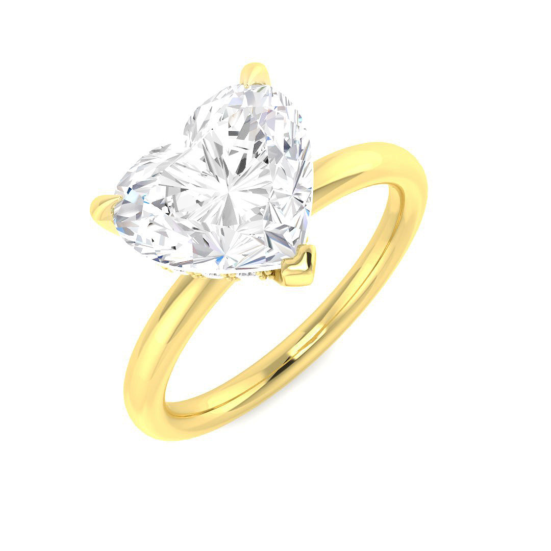 Engagement Lab-Grown Diamond Ring 3.17ct–3.19ct – SR6155 – 18k Yellow Gold