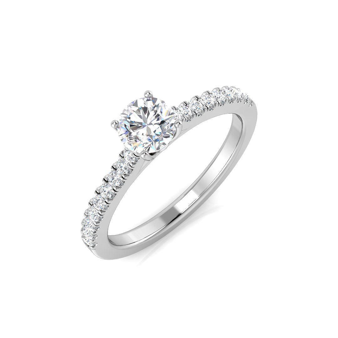 Engagement Diamond Ring 0.67ct–0.72ct – SL9834-5.0 – 18k White Gold