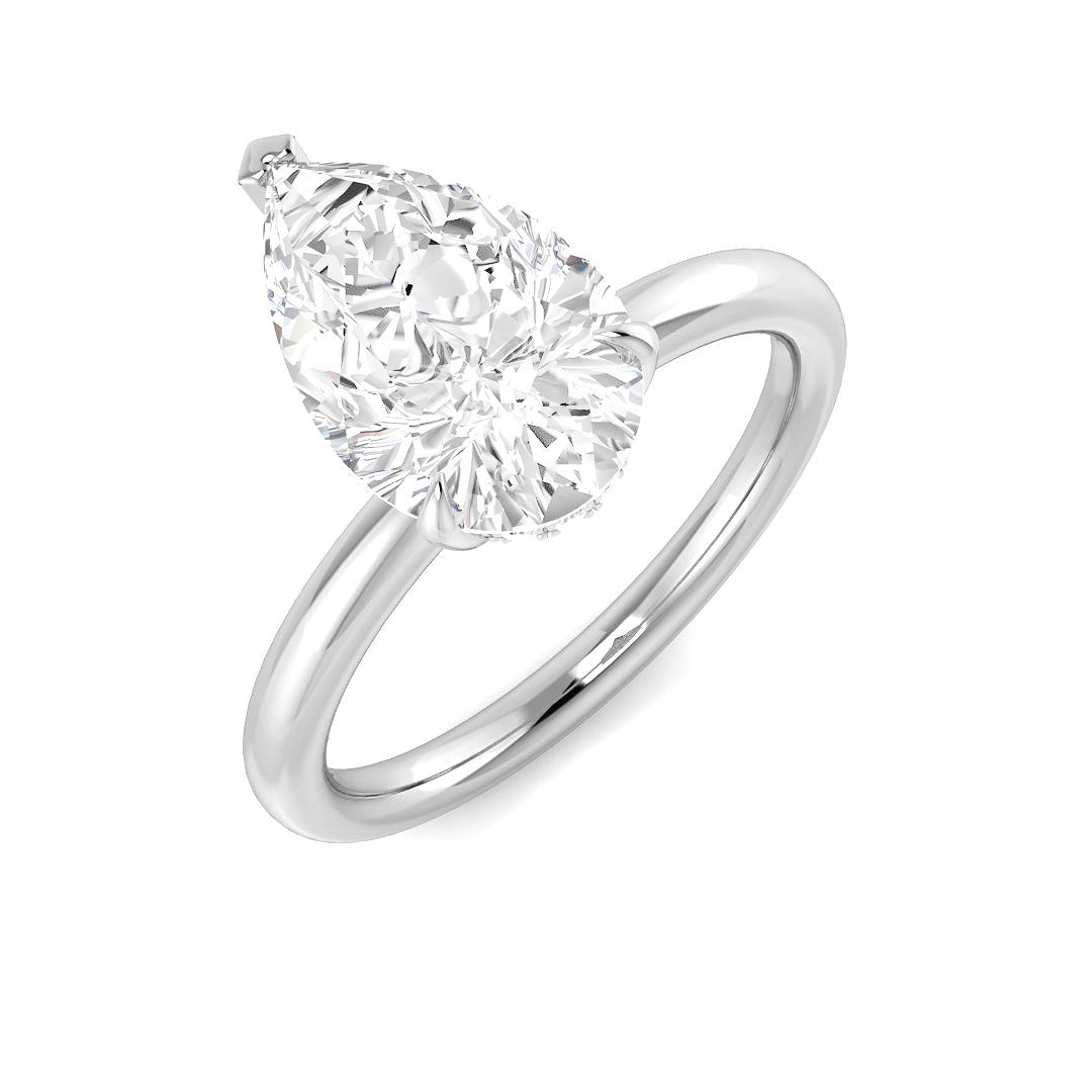 Engagement Lab-Grown Diamond Ring 2.08ct–2.31ct – SR3804 – 18k White Gold