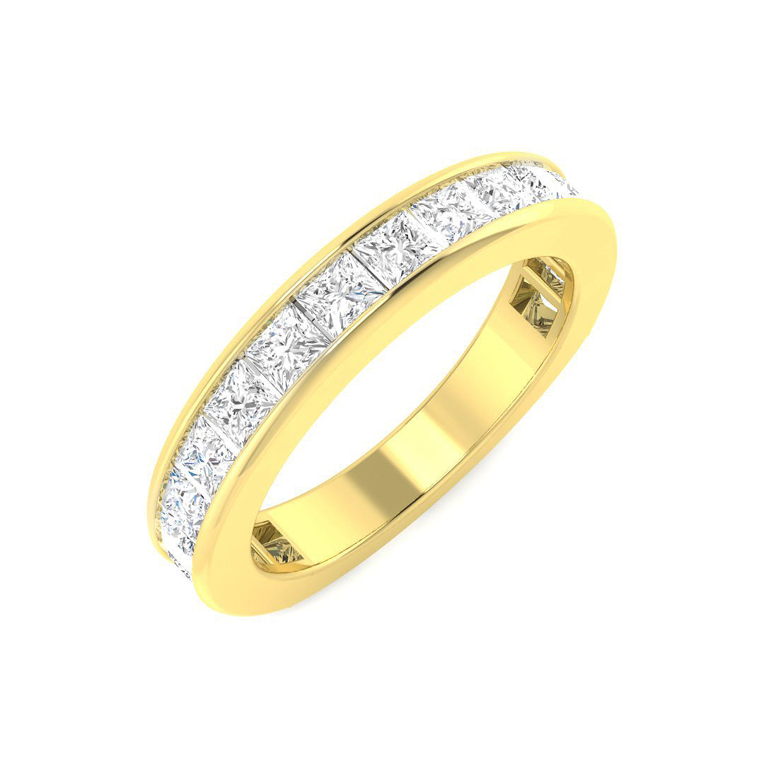 Half Eternity Diamond Ring 0.82ct–1.76ct – SR6884 – 18k Yellow Gold
