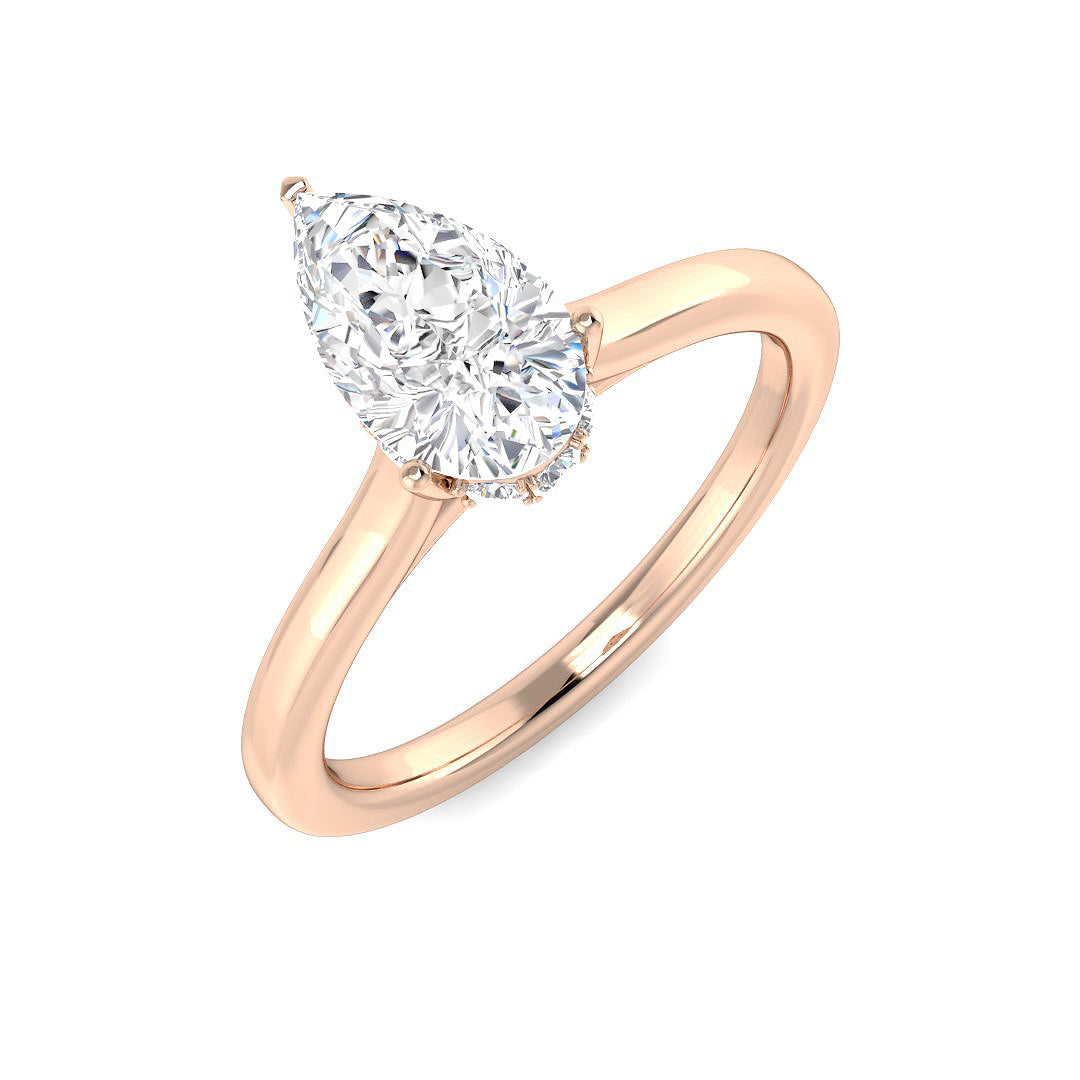 Engagement Lab-Grown Diamond Ring 1.17ct–1.2ct – SR5610 – 18k Rose Gold