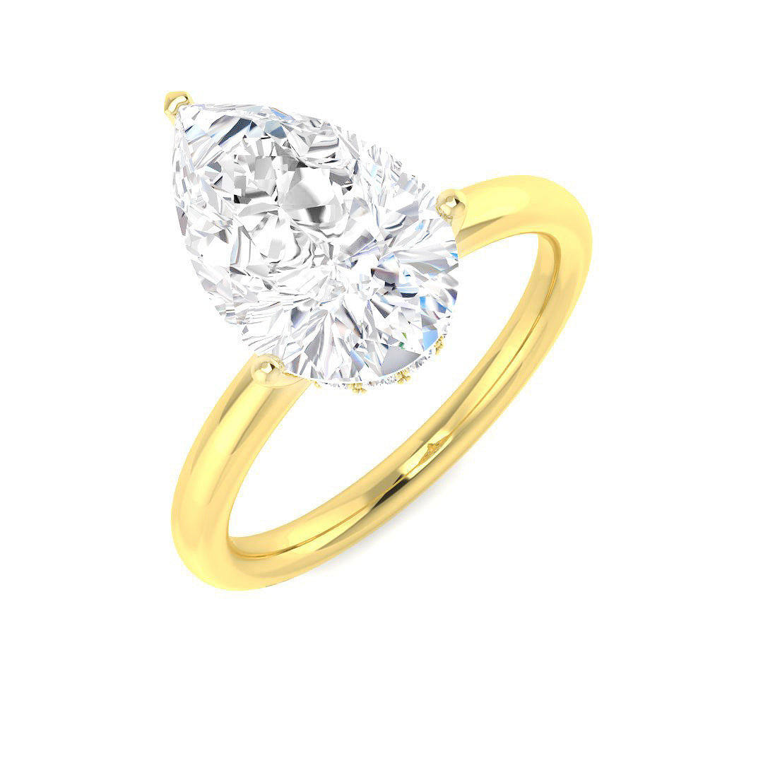 Engagement Lab-Grown Diamond Ring 3.19ct–3.22ct – SR5859 – 18k Yellow Gold