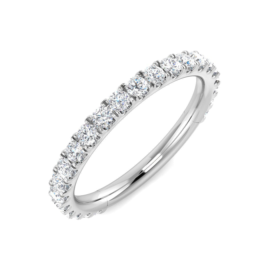 Half Eternity Diamond Ring 0.37ct–0.78ct – SR6737 – 18k White Gold
