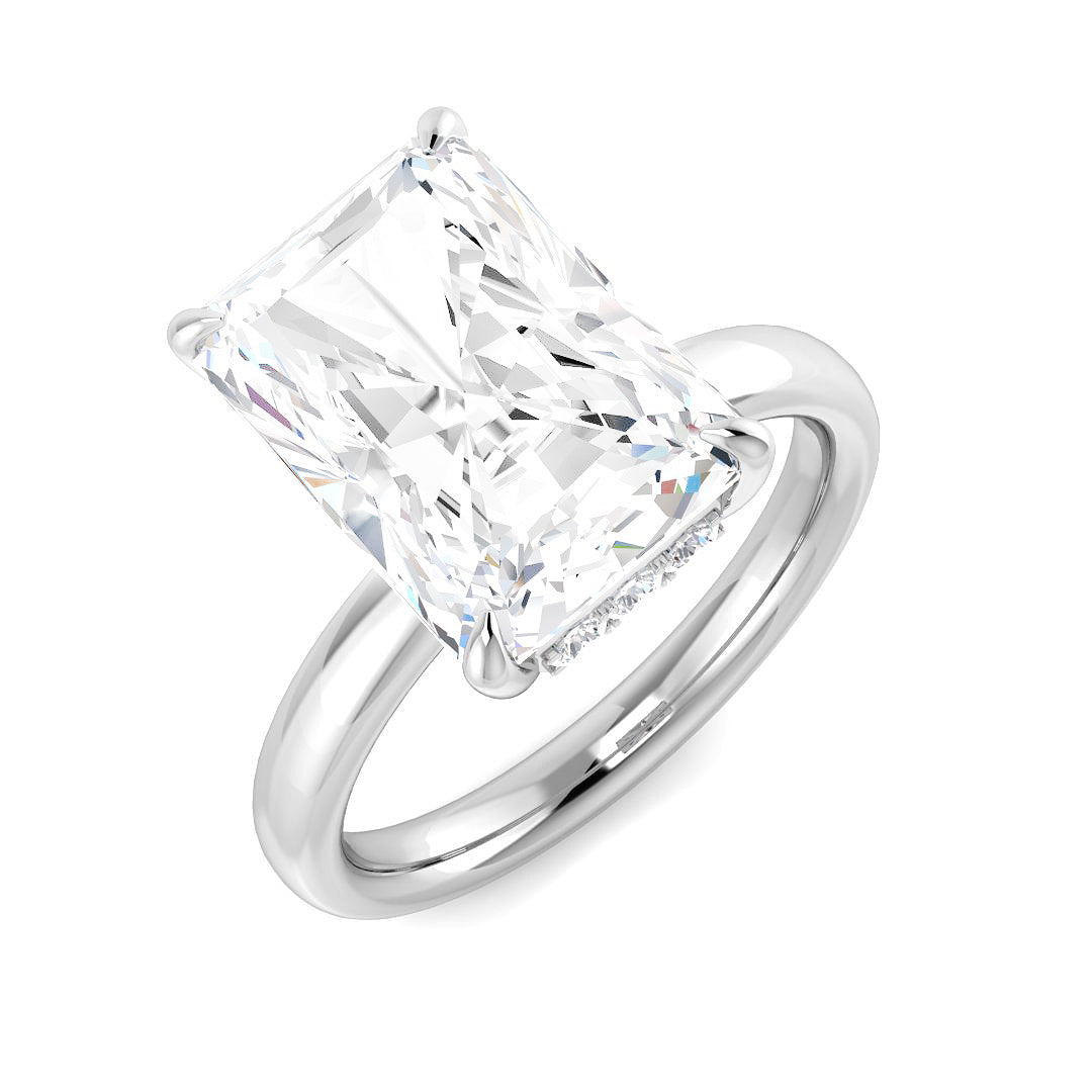 Engagement Lab-Grown Diamond Ring 5.26ct–5.28ct – SR5658 – 18k White Gold
