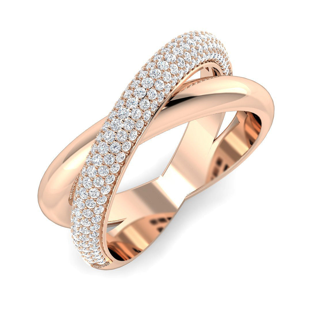 Fancy Diamond Ring 0.55ct – SR3441 – 18k Rose Gold