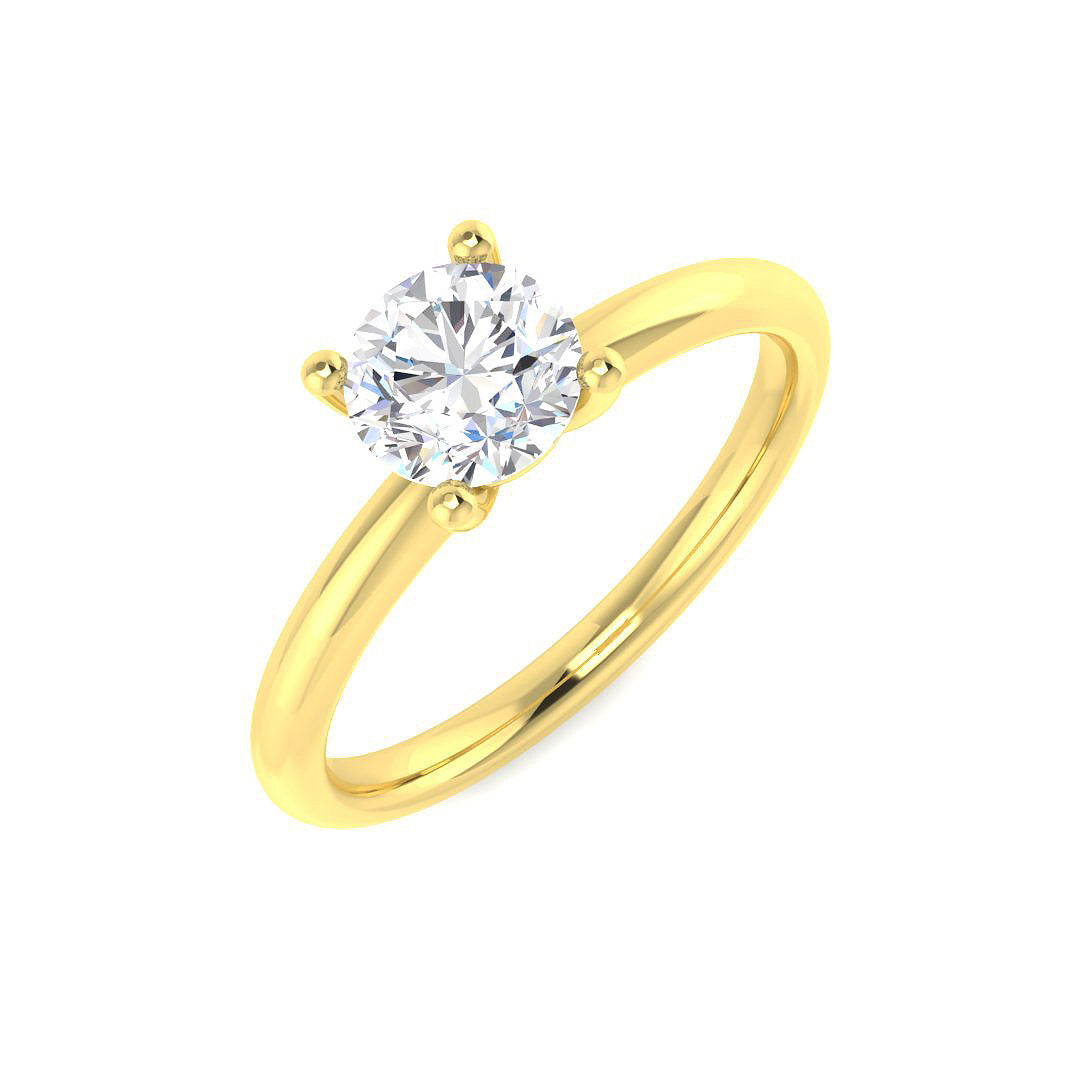 Engagement Diamond Ring 0.7ct–0.77ct – SR4457-5.80MM – 18k Yellow Gold