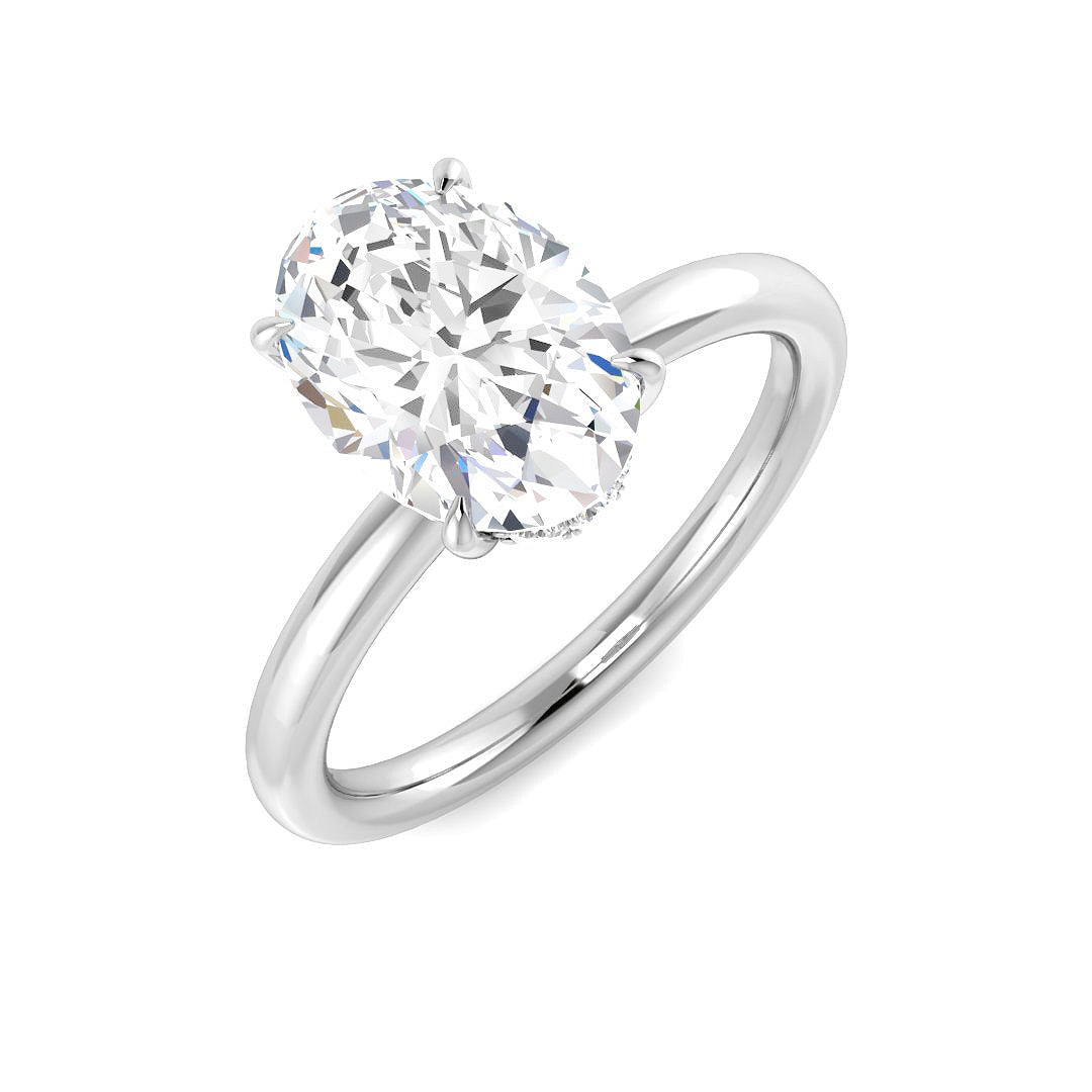 Engagement Lab-Grown Diamond Ring 2.15ct–2.17ct – SR5716 – 18k White Gold
