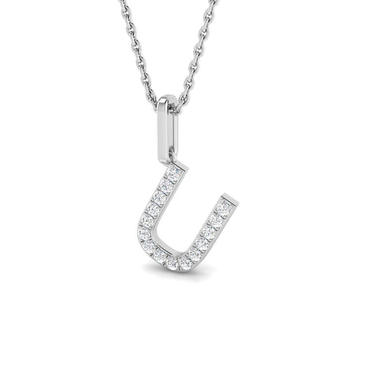 Initials Diamond Ring 0.12ct – SP5171-U – 18k White Gold