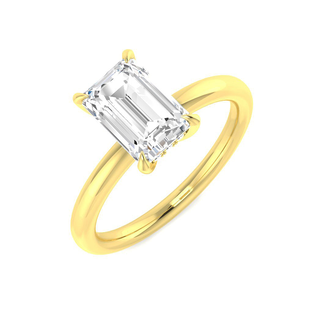 Engagement Lab-Grown Diamond Ring 1.61ct – SR3772 – 18k Yellow Gold