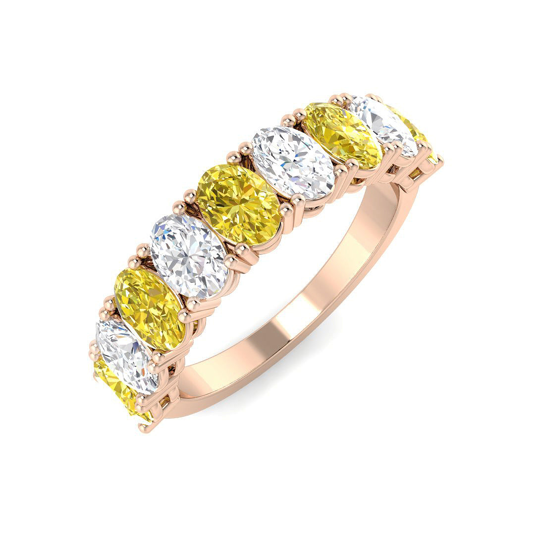 Multi Stone Lab-Grown Diamond Ring 2.64ct – SR6937 – 18k Rose Gold