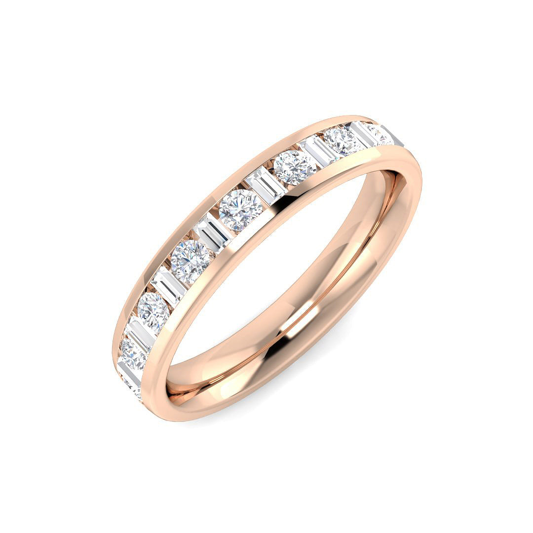 Half Eternity Diamond Ring 0.51ct – SR5721 – 18k Rose Gold