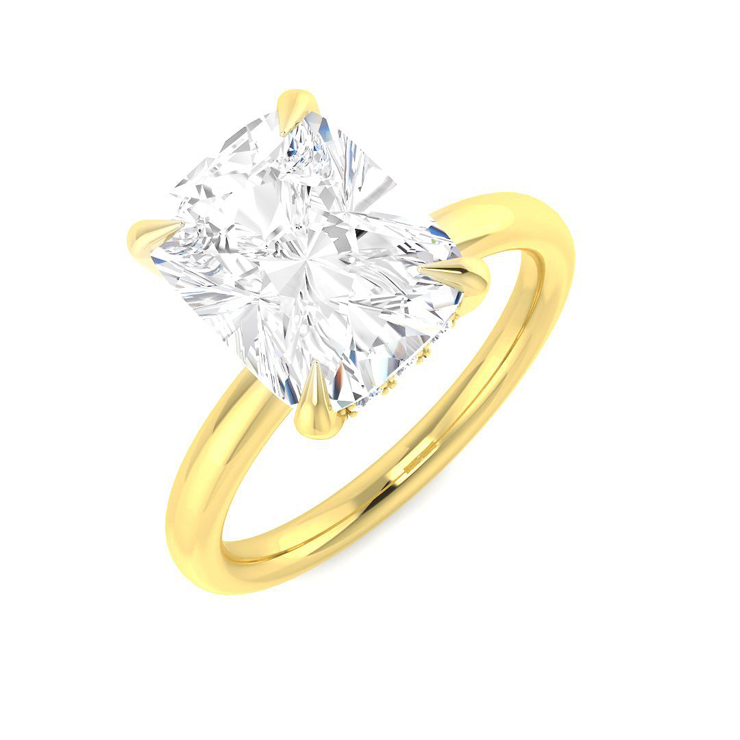Engagement Lab-Grown Diamond Ring 4.2ct – SR6145 – 18k Yellow Gold