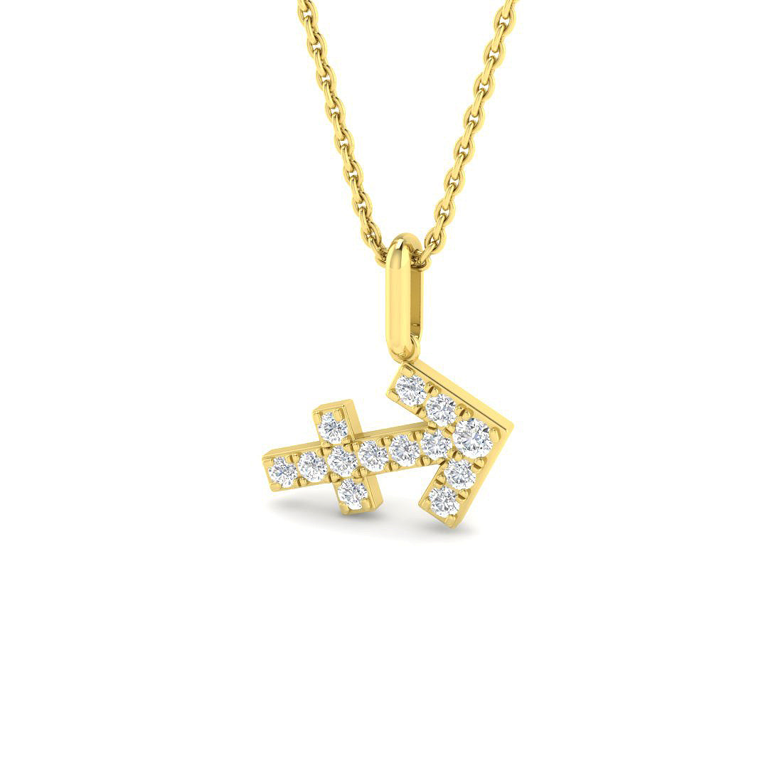 Star Signs Diamond Ring 0.23ct – SP6990 – 18k Yellow Gold