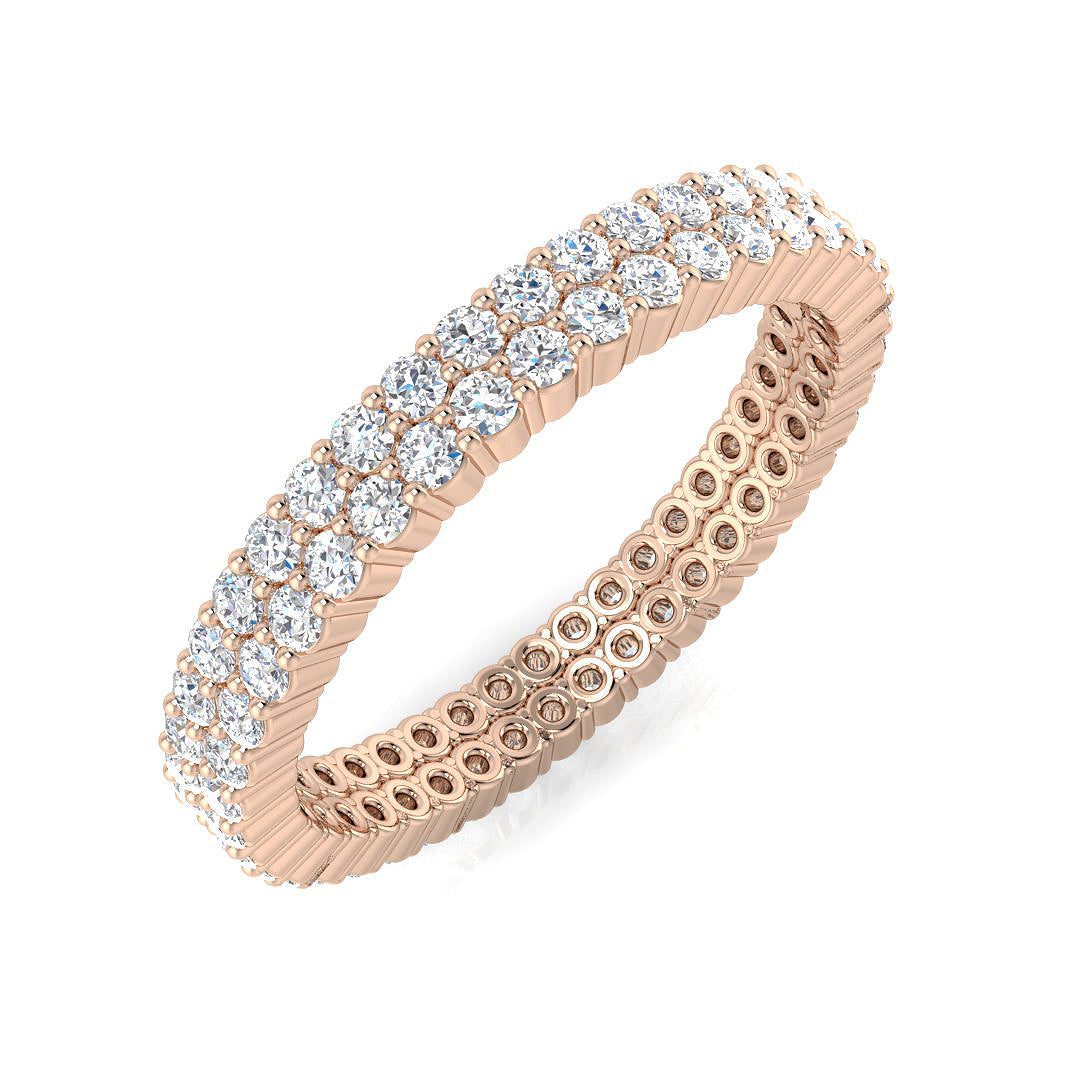 Full Eternity Diamond Ring 0.92ct–4.93ct – BJR0314 – 18k Rose Gold