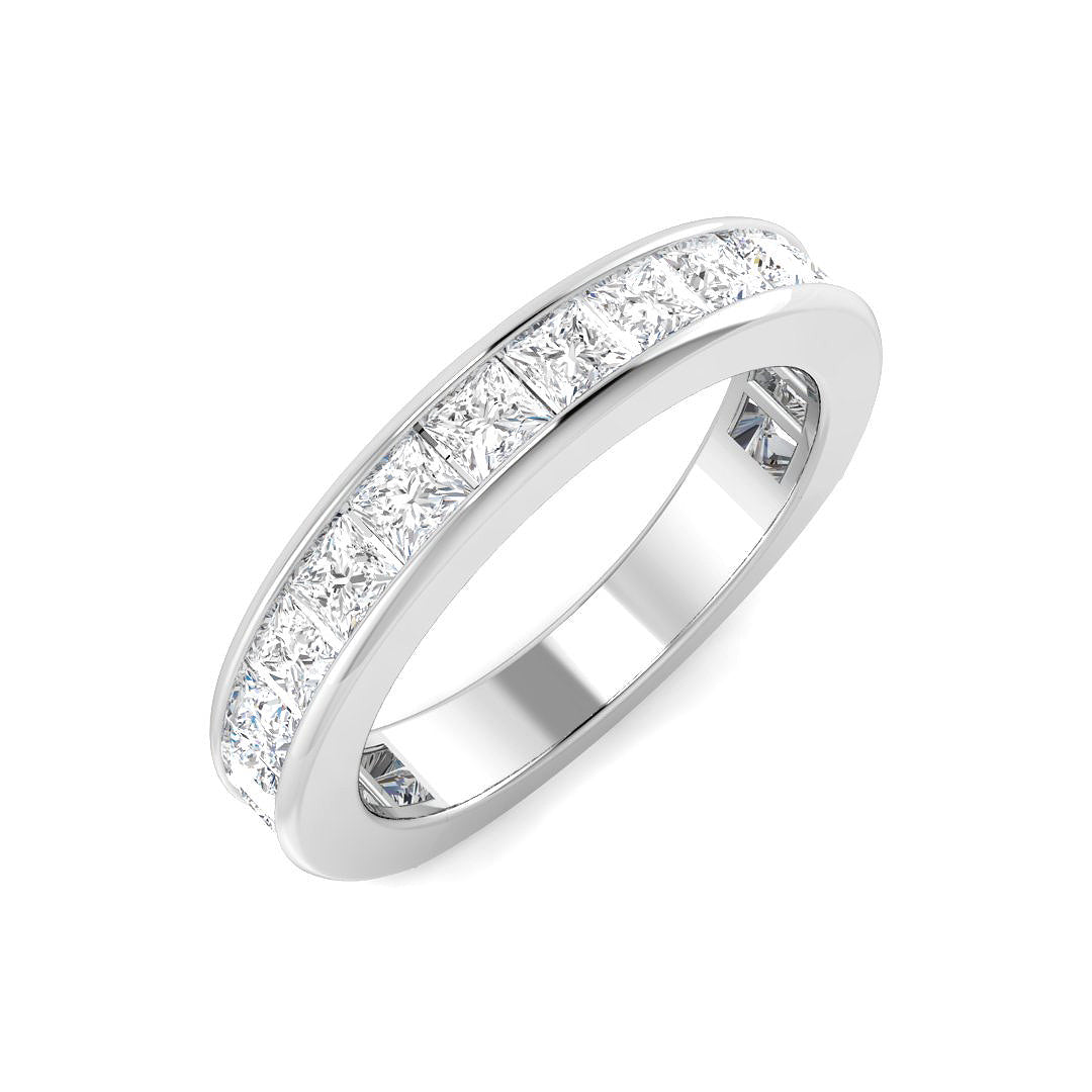 Half Eternity Diamond Ring 0.82ct–1.76ct – SR6884 – 18k White Gold