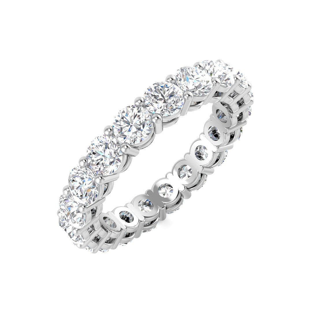 Full Eternity Diamond Ring 2.52ct–4.84ct – SR4564 – 18k White Gold