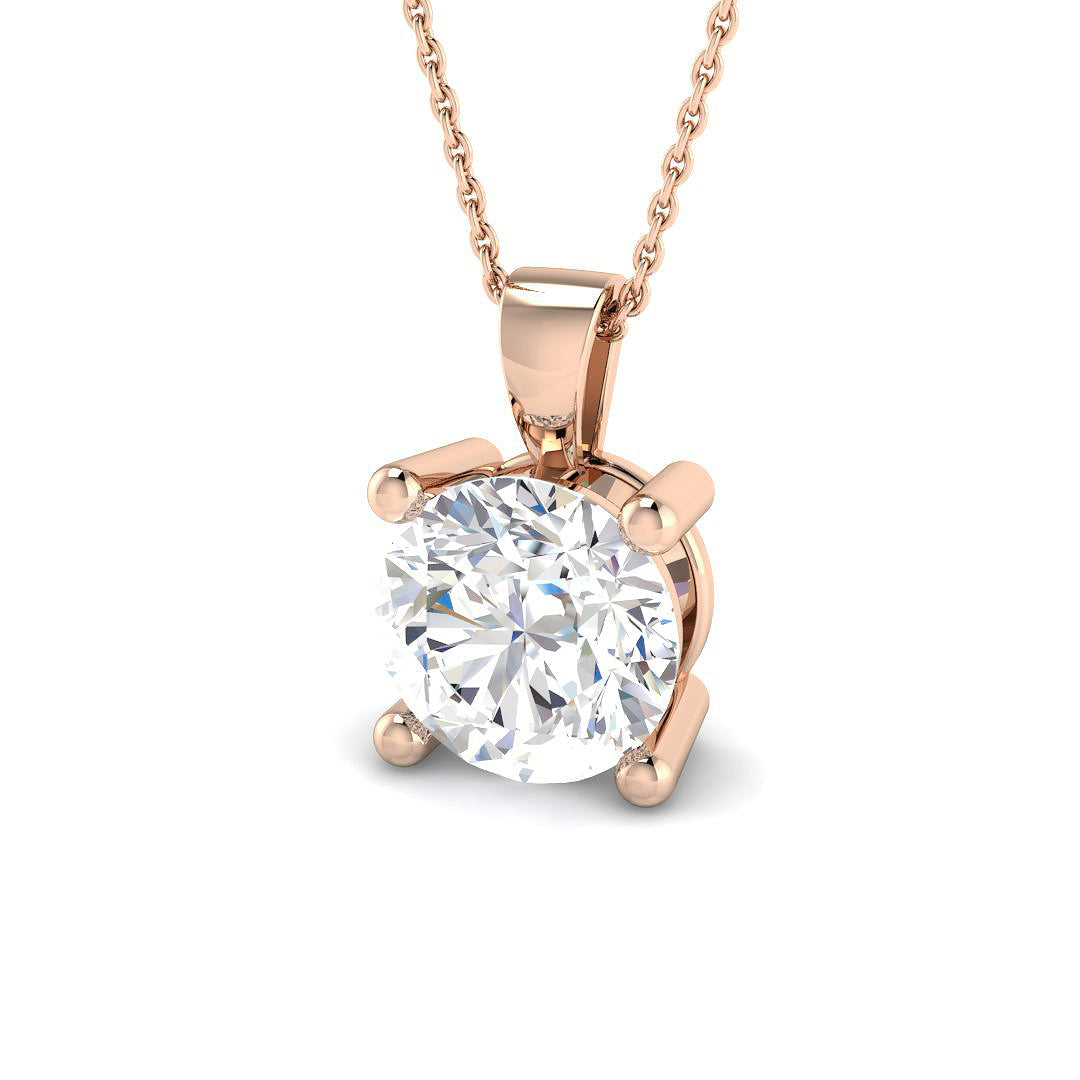 Solitaire Diamond Ring 0.86ct–5.02ct – SP4993A-11 – 18k Rose Gold