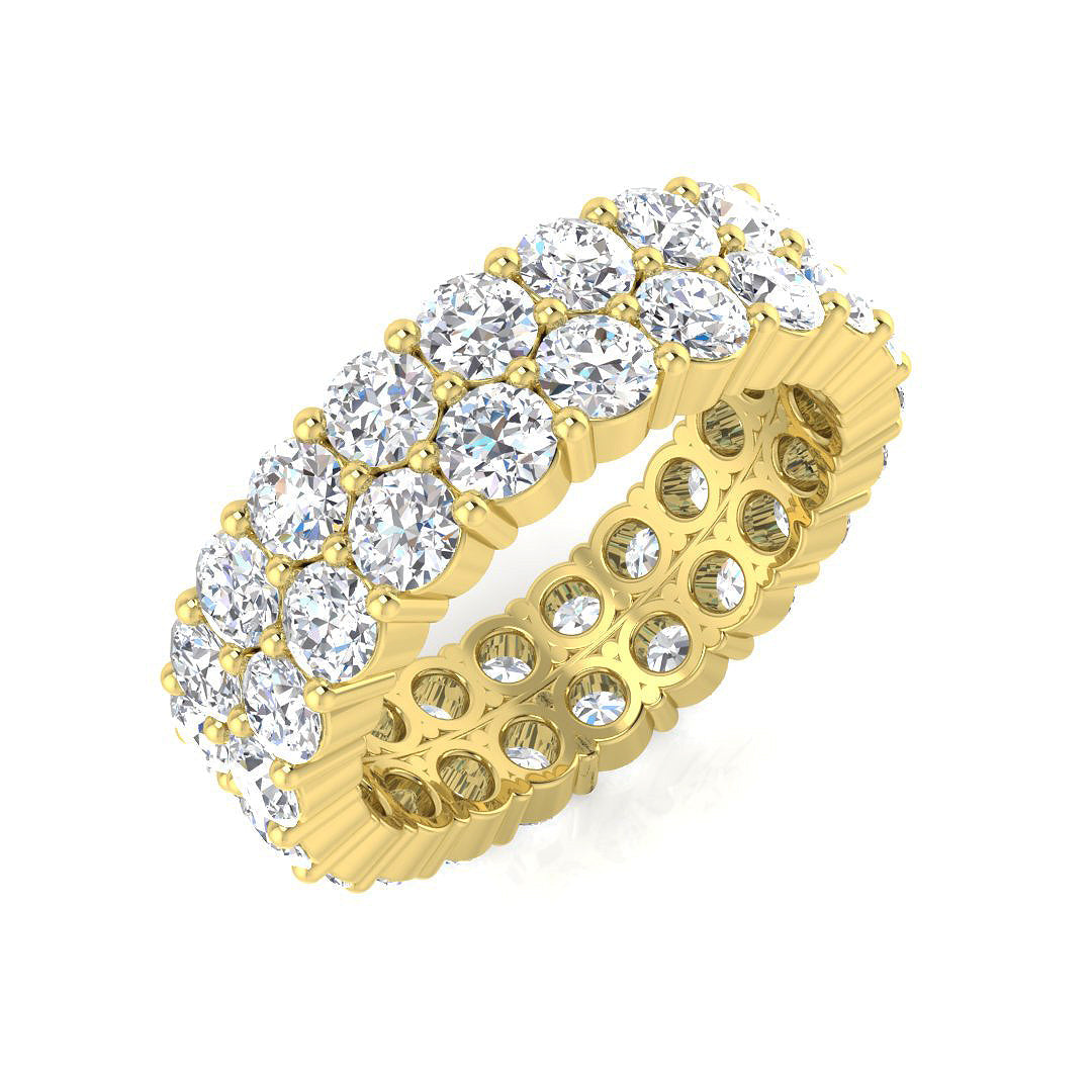 Full Eternity Diamond Ring 0.92ct–4.93ct – BJR0314 – 18k Yellow Gold