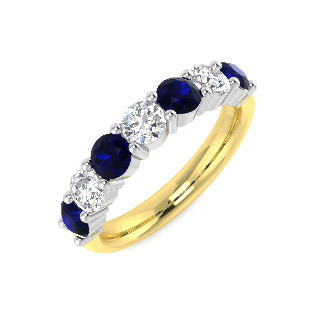 Half Eternity Diamond Ring 0.71ct–2.15ct – BJR0448~BS – 18k Yellow Gold