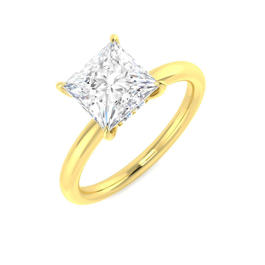 Engagement Lab-Grown Diamond Ring 1.07ct–5.22ct – SR5808 – 18k Yellow Gold