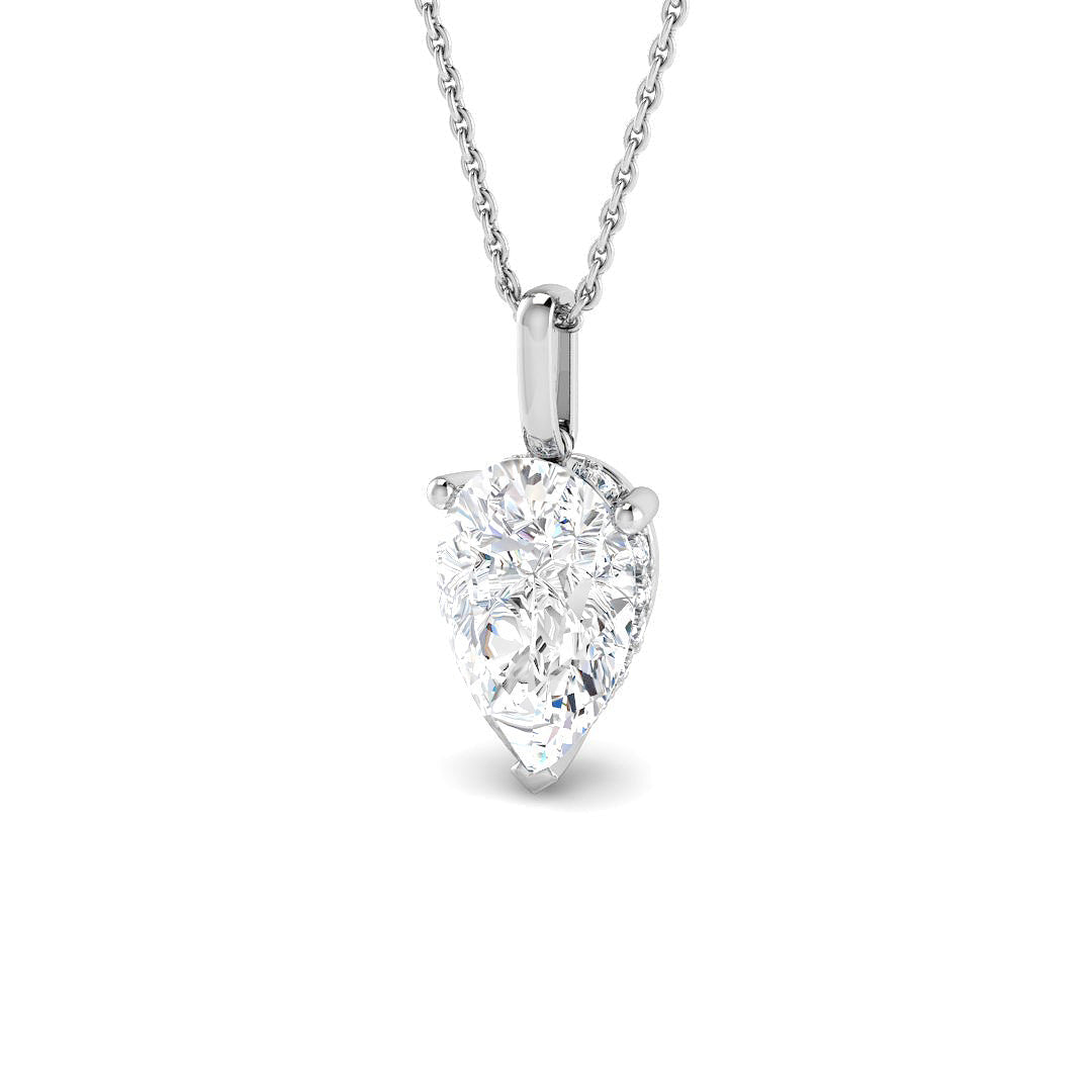 Solitaire Lab-Grown Diamond Ring 3.21ct–3.25ct – SP6884 – 18k White Gold
