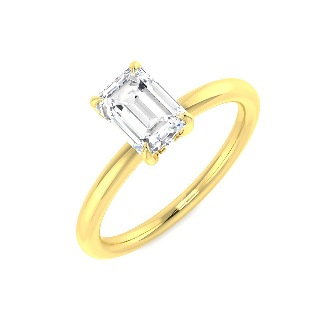 Engagement Lab-Grown Diamond Ring 1.09ct–1.12ct – SR5760 – 18k Yellow Gold