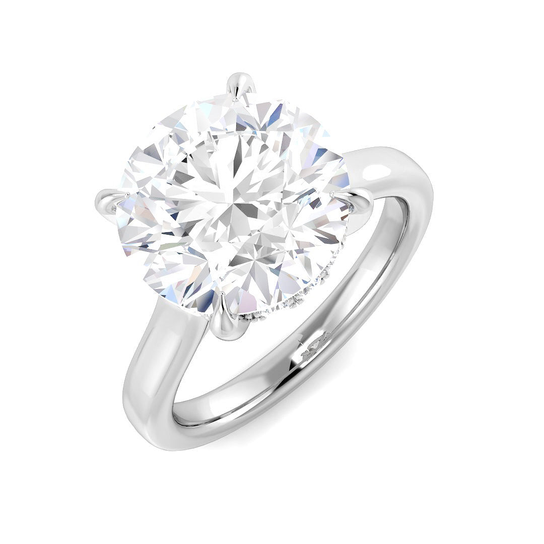 Engagement Lab-Grown Diamond Ring 5.24ct–5.26ct – SR5594 – 18k White Gold